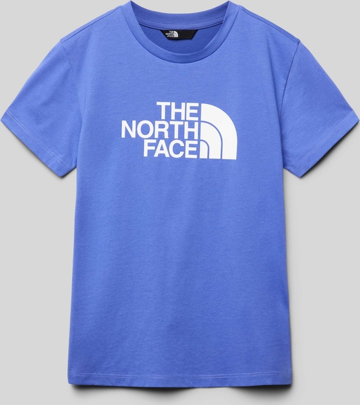 Niebieska koszulka dziecięca The North Face z wełny
