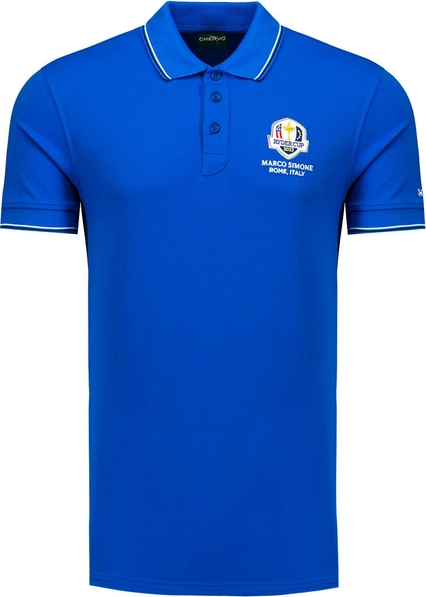 Niebieska koszulka polo Chervo