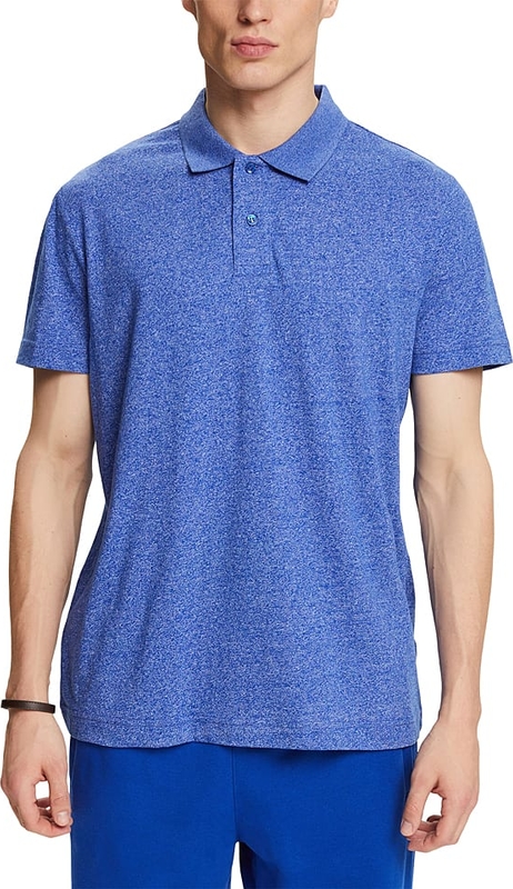 Niebieska koszulka polo Esprit z krótkim rękawem