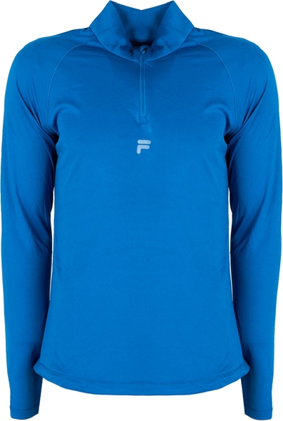 Niebieska koszulka polo Fila z długim rękawem w sportowym stylu