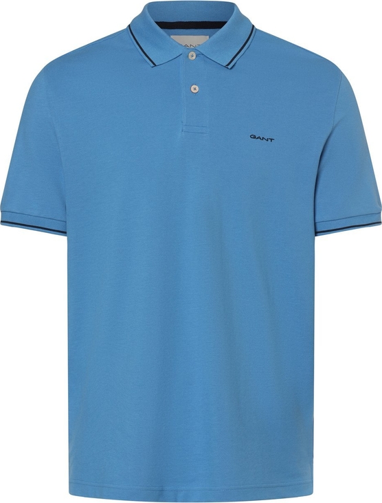 Niebieska koszulka polo Gant w stylu klasycznym