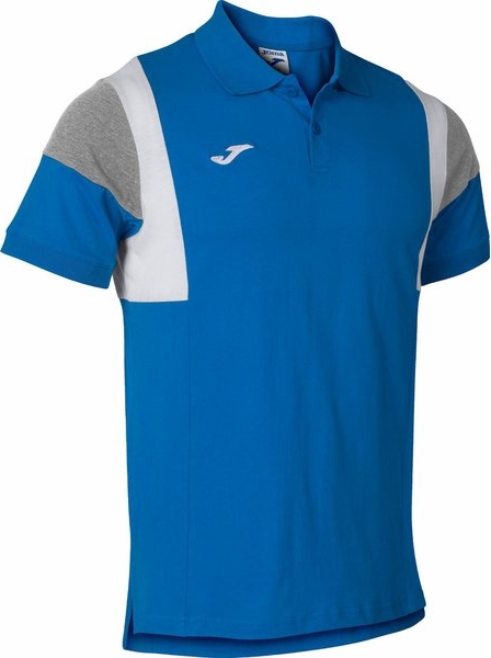 Niebieska koszulka polo Joma z bawełny w stylu casual z krótkim rękawem