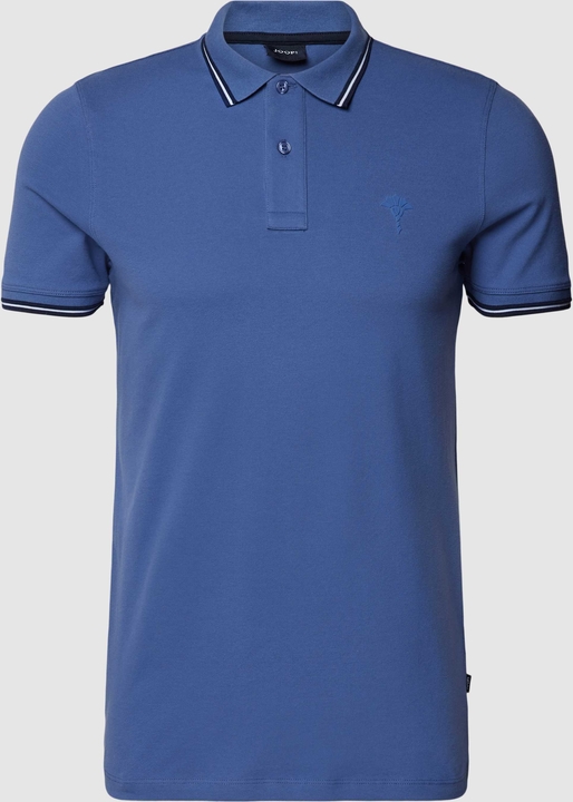 Niebieska koszulka polo Joop! w stylu casual z bawełny