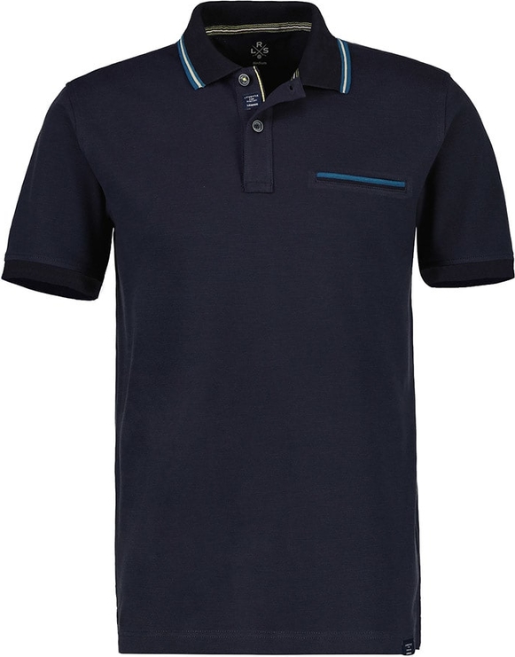 Niebieska koszulka polo Lerros w stylu casual z bawełny
