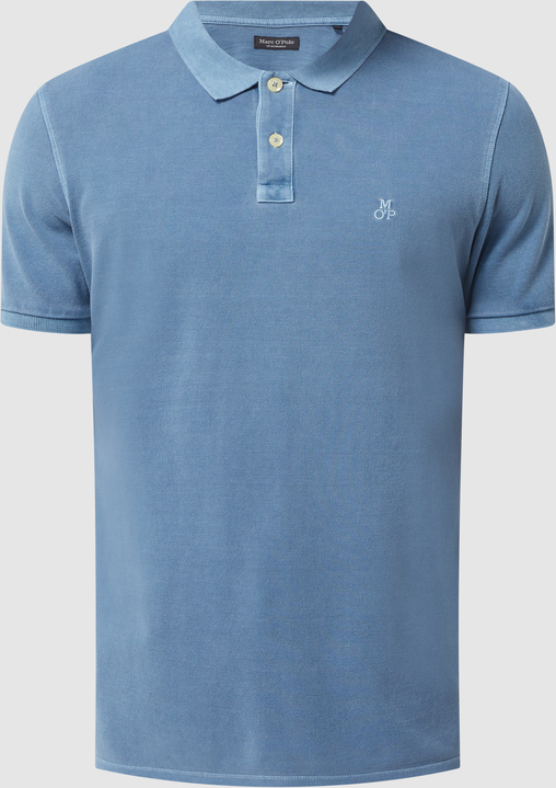 Niebieska koszulka polo Marc O'Polo z bawełny