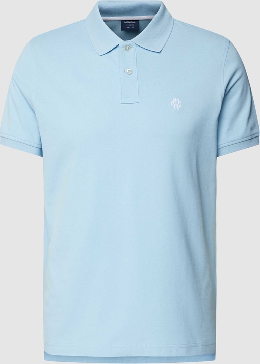 Niebieska koszulka polo McNeal z bawełny z krótkim rękawem w stylu casual