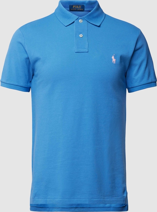Niebieska koszulka polo POLO RALPH LAUREN z bawełny