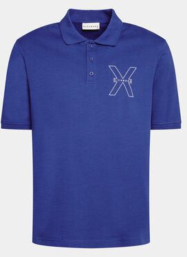 Niebieska koszulka polo Richmond X w stylu casual