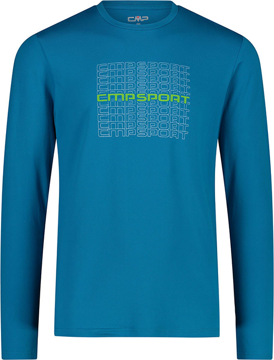 Niebieska koszulka z długim rękawem CMP w sportowym stylu