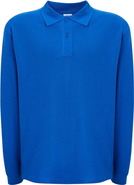 Niebieska koszulka z długim rękawem jk-collection.pl w stylu casual