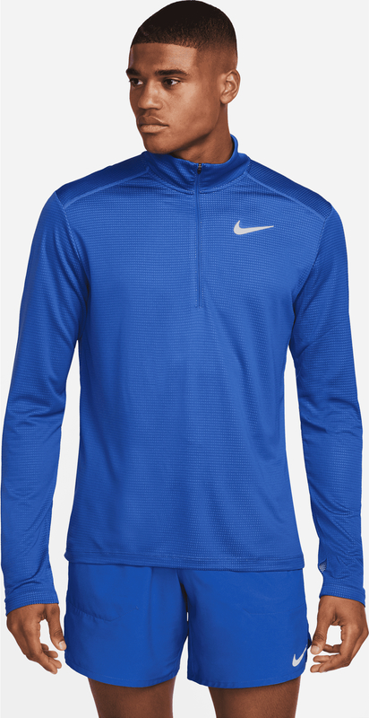 Niebieska koszulka z długim rękawem Nike z krótkim rękawem w sportowym stylu