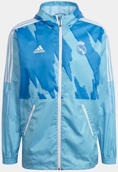 Niebieska kurtka Adidas krótka