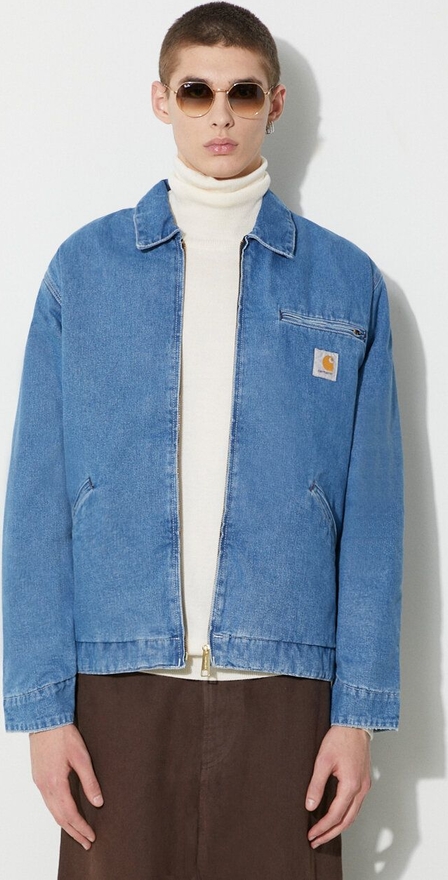 Niebieska kurtka Carhartt WIP w stylu casual z jeansu