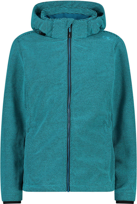 Niebieska kurtka CMP z tkaniny z kapturem w sportowym stylu