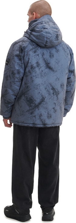 Niebieska kurtka Cropp w młodzieżowym stylu z tkaniny