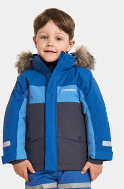 Niebieska kurtka dziecięca Didriksons dla chłopców