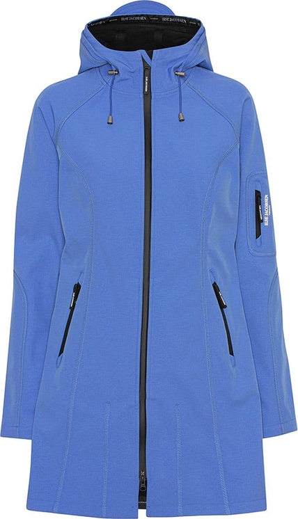 Niebieska kurtka Ilse Jacobsen wiatrówki w stylu casual długa