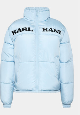 Niebieska kurtka Karl Kani w stylu retro