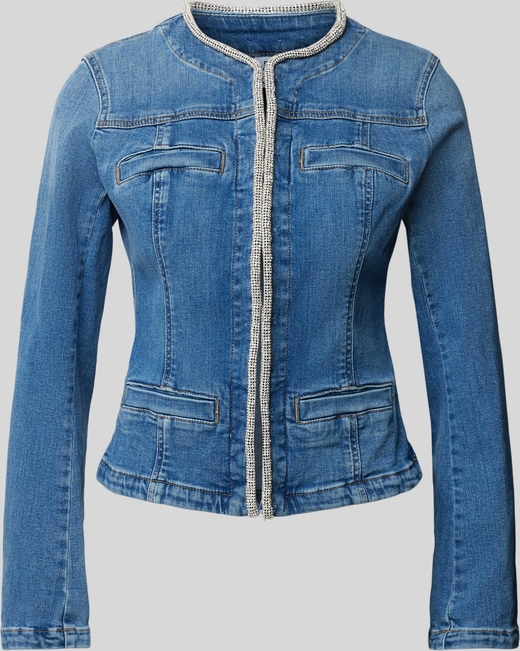 Niebieska kurtka Liu-Jo z jeansu w stylu casual bez kaptura
