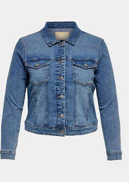 Niebieska kurtka Only bez kaptura krótka z jeansu