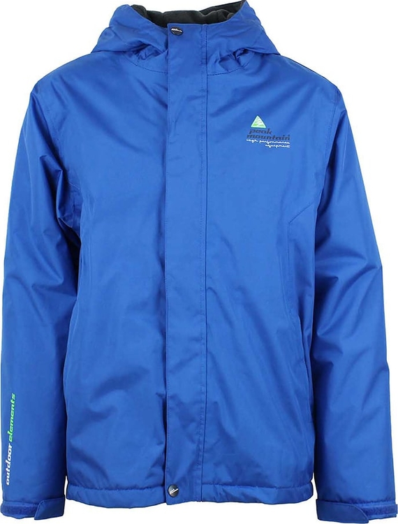 Niebieska kurtka Peak Mountain w sportowym stylu krótka