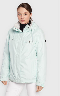 Niebieska kurtka Roxy narciarska krótka w stylu casual