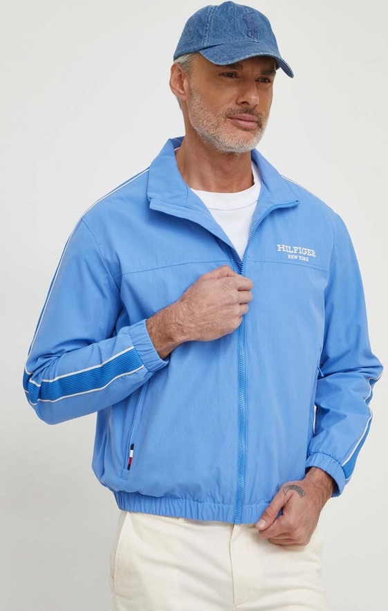 Niebieska kurtka Tommy Hilfiger w stylu casual