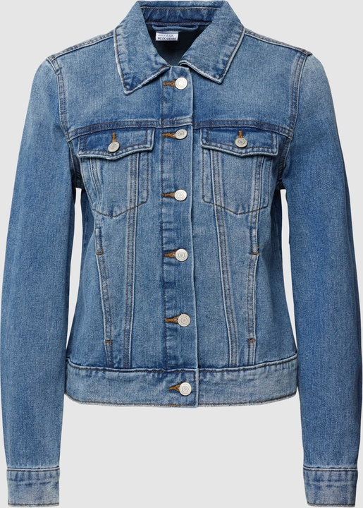 Niebieska kurtka Vero Moda w stylu casual z jeansu