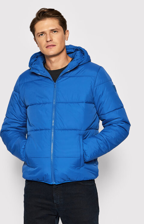 Niebieska kurtka Wrangler w stylu casual krótka