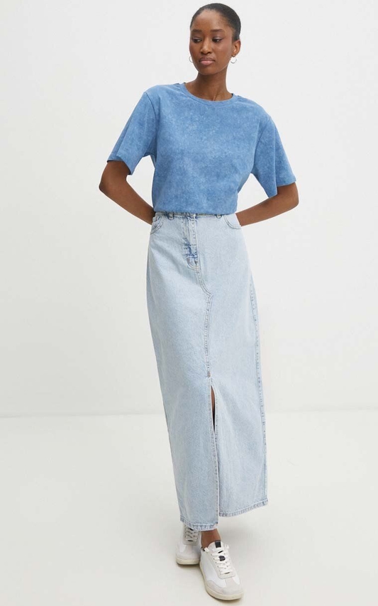 Niebieska spódnica Answear Lab w stylu casual