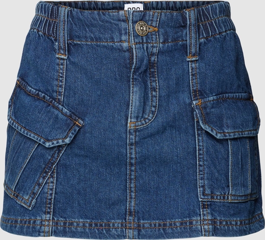 Niebieska spódnica Bdg Urban Outfitters mini z bawełny