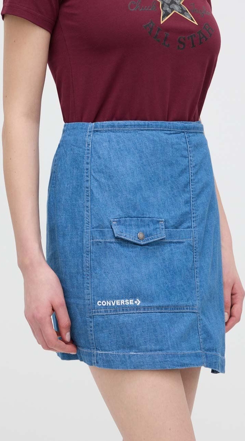 Niebieska spódnica Converse w stylu casual mini
