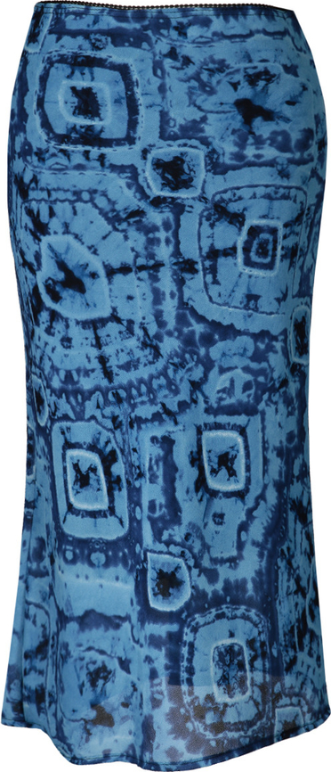 Niebieska spódnica Fokus z tkaniny
