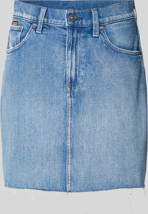 Niebieska spódnica G-Star Raw mini z bawełny