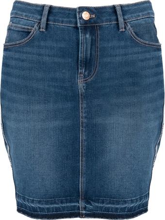 Niebieska spódnica Guess w stylu casual z tkaniny mini