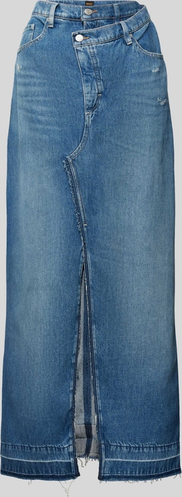 Niebieska spódnica Hugo Boss z jeansu midi