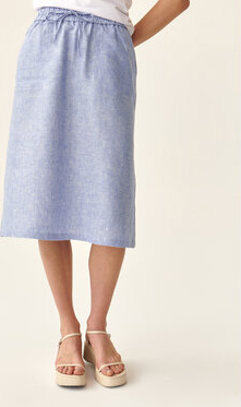 Niebieska spódnica MODIVO midi w stylu casual
