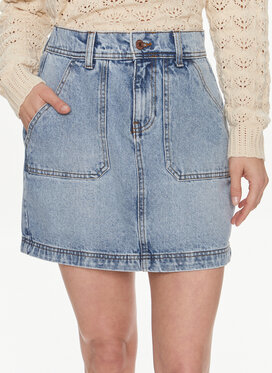Niebieska spódnica Noisy May mini w stylu casual z jeansu