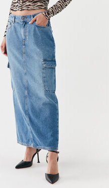 Niebieska spódnica Only z jeansu