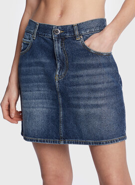 Niebieska spódnica Pinko mini w stylu casual z jeansu