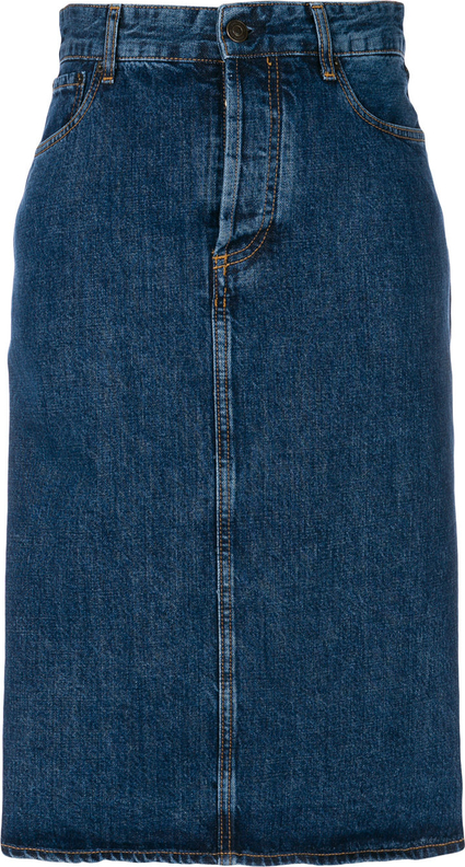 Niebieska spódnica Ports 1961 midi z bawełny