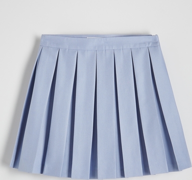 Niebieska spódnica Reserved mini w sportowym stylu z wełny