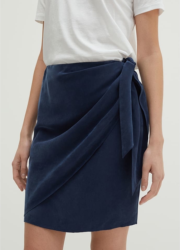 Niebieska spódnica Stefanel w stylu casual