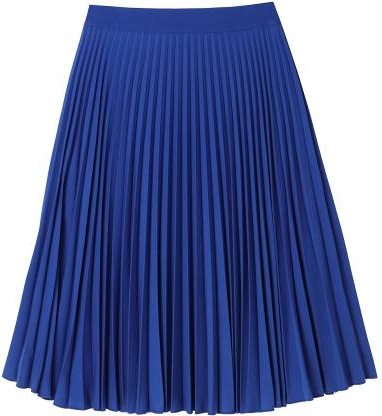 Niebieska spódnica Tatuum midi z tkaniny w stylu casual