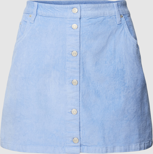 Niebieska spódnica Tommy Jeans ze sztruksu w stylu casual mini