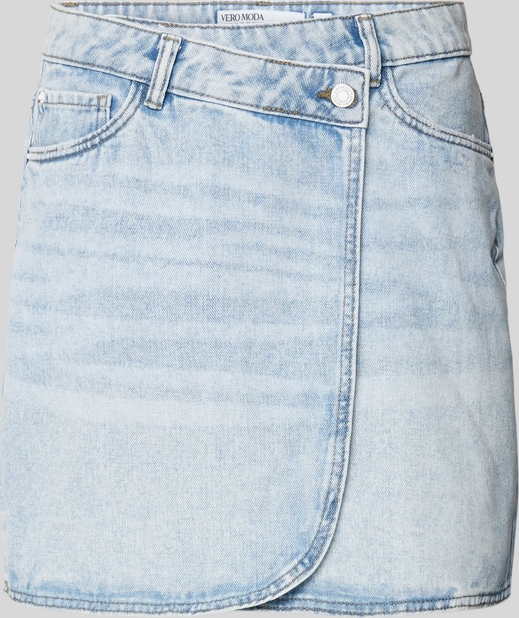 Niebieska spódnica Vero Moda z jeansu w stylu casual
