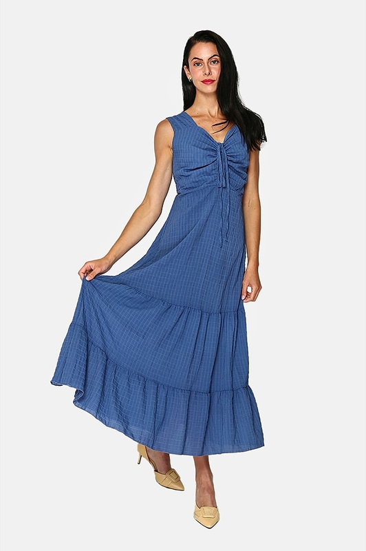 Niebieska sukienka ASSUILI