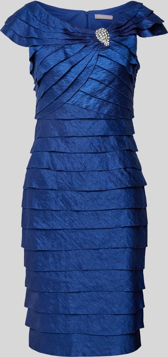 Niebieska sukienka Christian Berg z krótkim rękawem