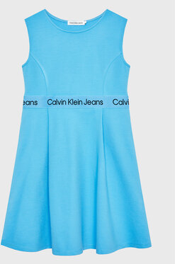 Niebieska sukienka dziewczęca Calvin Klein