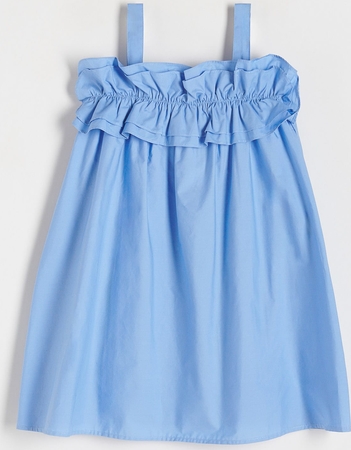 Niebieska sukienka dziewczęca Reserved z bawełny